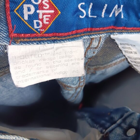 Vintage Women's Jeans 1/2 26 W  1990's POSTED WESTERN RANCH MOM DENIM Slim 26x31 - Picture 8 of 8